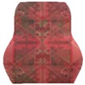 Indian Red Color Geometric Diamonds Car Seat Back Cushion  View1