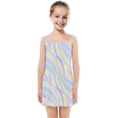 Pastel Color Stripes  Kids  Summer Sun Dress by SpinnyChairDesigns