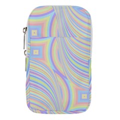 Pastel Color Stripes  Waist Pouch (large) by SpinnyChairDesigns