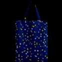 White Yellow Stars on Blue Color Zipper Classic Tote Bag View2