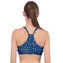 White Yellow Stars on Blue Color Basic Training Sports Bra View2