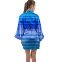 Blue Purple Color Stripes Ombre Long Sleeve Satin Kimono View2