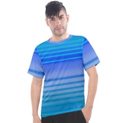 Blue Purple Color Stripes Ombre Men s Sport Top