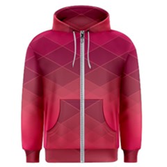 Hot Pink And Wine Color Diamonds Men s Zipper Hoodie by SpinnyChairDesigns