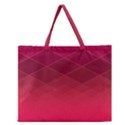 Hot Pink and Wine Color Diamonds Zipper Large Tote Bag View1