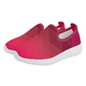 Hot Pink and Wine Color Diamonds Women s Slip On Sneakers View2