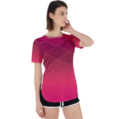 Hot Pink And Wine Color Diamonds Perpetual Short Sleeve T-shirt