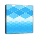 Light Blue and White Color Diamonds Mini Canvas 6  x 6  (Stretched) View1