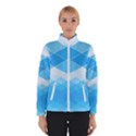 Light Blue and White Color Diamonds Winter Jacket View1