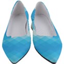 Light Blue and White Color Diamonds Women s Block Heels  View1