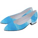 Light Blue and White Color Diamonds Women s Block Heels  View2