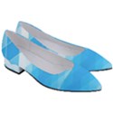 Light Blue and White Color Diamonds Women s Block Heels  View3