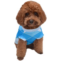 Light Blue And White Color Diamonds Dog T-shirt