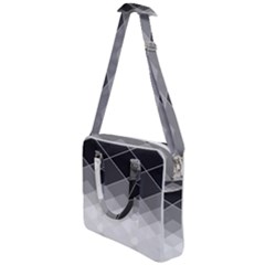 Black White Grey Color Diamonds Cross Body Office Bag by SpinnyChairDesigns