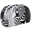 Black and White Abstract Stripes Makeup Case (Large) View1