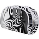 Black and White Abstract Stripes Makeup Case (Large) View2