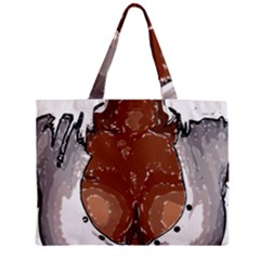 Sexy Boobs Breast Cleavage Woman Zipper Mini Tote Bag by HermanTelo