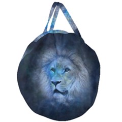 Astrology Zodiac Lion Giant Round Zipper Tote by Mariart