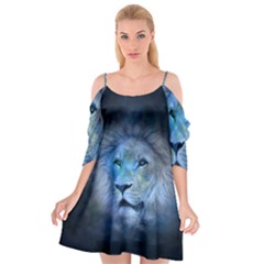 Astrology Zodiac Lion Cutout Spaghetti Strap Chiffon Dress by Mariart