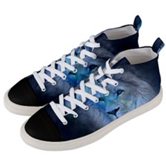 Astrology Zodiac Lion Men s Mid-top Canvas Sneakers