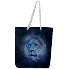 Astrology Zodiac Lion Full Print Rope Handle Tote (large) by Mariart