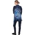 Astrology Zodiac Lion Long Sleeve Velvet Kimono  View2