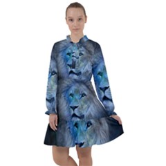 Astrology Zodiac Lion All Frills Chiffon Dress by Mariart