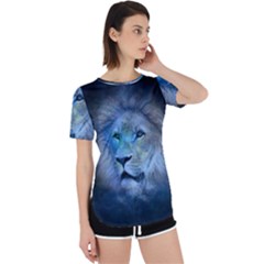 Astrology Zodiac Lion Perpetual Short Sleeve T-shirt by Mariart