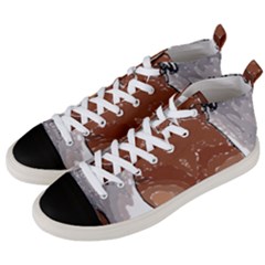 Sexy Boobs Breast Cleavage Woman Men s Mid-top Canvas Sneakers