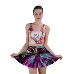 Fractal Circles Abstract Mini Skirt