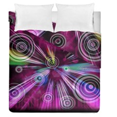 Fractal Circles Abstract Duvet Cover Double Side (queen Size)