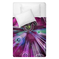 Fractal Circles Abstract Duvet Cover Double Side (single Size)