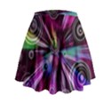 Fractal Circles Abstract Mini Flare Skirt View2