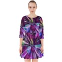 Fractal Circles Abstract Smock Dress View1