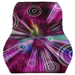 Fractal Circles Abstract Car Seat Back Cushion 