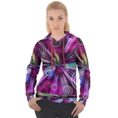 Fractal Circles Abstract Women s Overhead Hoodie