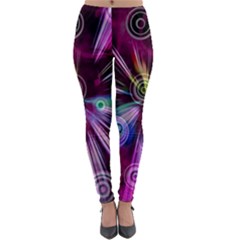 Fractal Circles Abstract Lightweight Velour Leggings by HermanTelo