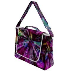 Fractal Circles Abstract Box Up Messenger Bag