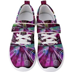 Fractal Circles Abstract Men s Velcro Strap Shoes by HermanTelo