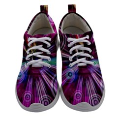 Fractal Circles Abstract Athletic Shoes