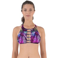 Fractal Circles Abstract Perfectly Cut Out Bikini Top