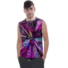 Fractal Circles Abstract Men s Regular Tank Top