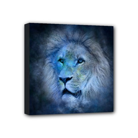 Astrology Zodiac Lion Mini Canvas 4  X 4  (stretched) by Mariart