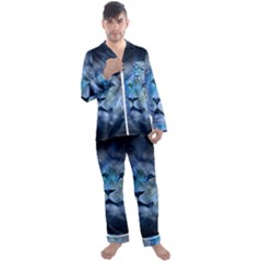 Astrology Zodiac Lion Men s Long Sleeve Satin Pyjamas Set