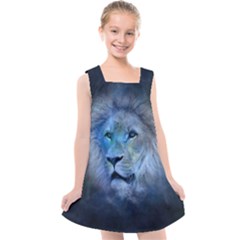 Astrology Zodiac Lion Kids  Cross Back Dress