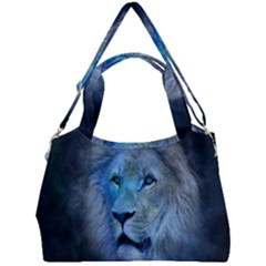 Astrology Zodiac Lion Double Compartment Shoulder Bag