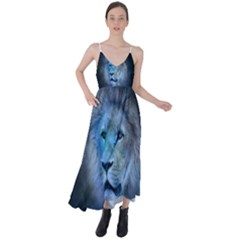 Astrology Zodiac Lion Tie Back Maxi Dress by Mariart