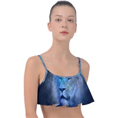 Astrology Zodiac Lion Frill Bikini Top