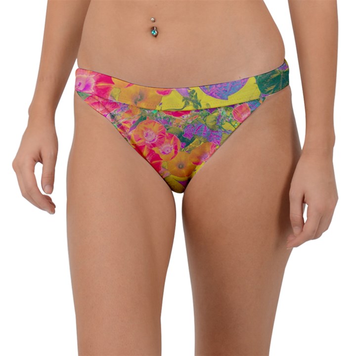 Red Liana Flower Band Bikini Bottom