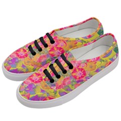 Red Liana Flower Women s Classic Low Top Sneakers by DinkovaArt